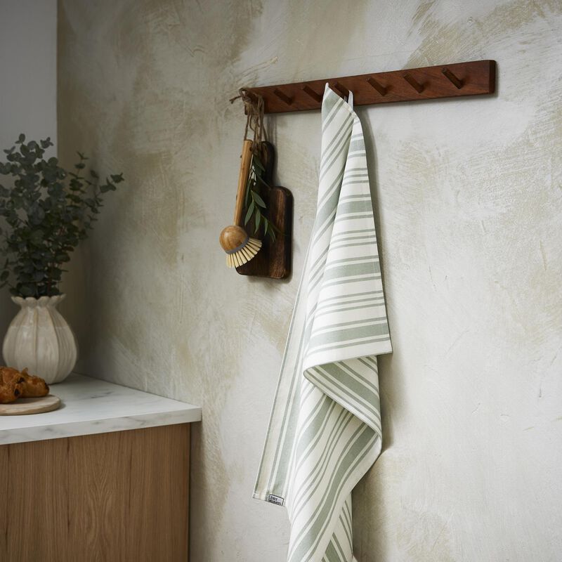 Ulster Weavers Sage Stripe Cotton Tea Towel image number 1